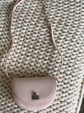 Urban Outfitters Blush Pink Leather Crossbody Bag